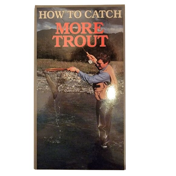 How to Catch More Trout VHS Movie Tape Vintage 80s Fishing Instruction Men Video - Picture 10 of 10